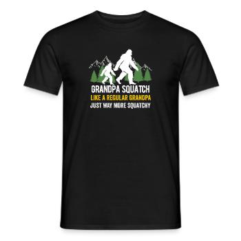 Bigfoot Sasquatch For Men Women Boys Girls Funny - Men's T-Shirt - black - Front - AI Model Male 178 light (178cm)