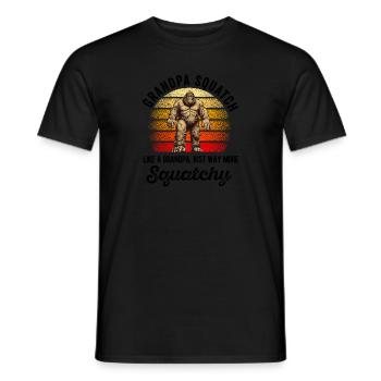 Bigfoot Sasquatch Pour Hommes Femmes Garçons Filles Drôle - T-shirt homme - noir - Devant - AI Model Male 178 light (178cm)