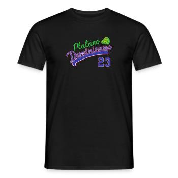 Dominican Flag RD Dominican Republic Baseball - Men's T-Shirt - black - Front - AI Model Male 178 light (178cm)