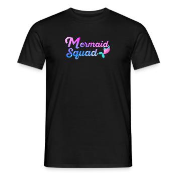 Mermaid Adult Matching Birthday Women Girl - Men's T-Shirt - black - Front - AI Model Male 178 light (178cm)