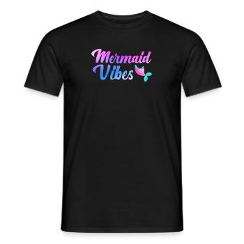 Mermaid Adult Matching Birthday Women Girl - Men's T-Shirt - black - Front - AI Model Male 178 light (178cm)