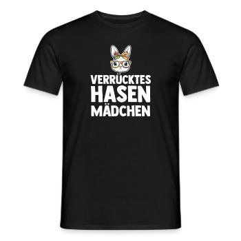 Kaninchen Hase - Männer T-Shirt - Schwarz - Vorne - AI Model Male 178 light (178cm)