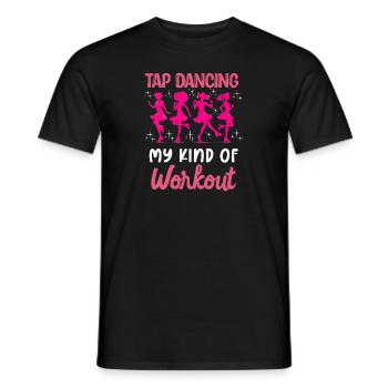 Appréciation du professeur de claquettes pour les filles - T-shirt homme - noir - Devant - AI Model Male 178 light (178cm)