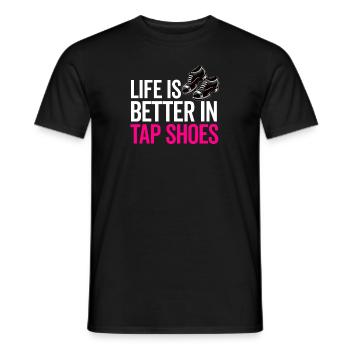 Tap Dance Teacher Appreciation For Women Girls - Men's T-Shirt - black - Front - AI Model Male 178 light (178cm)