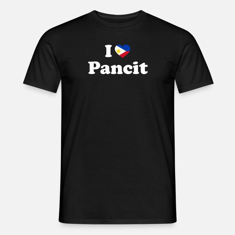 Philippinisches philippinisches Food Pancit Erbe - Männer T-Shirt - Schwarz