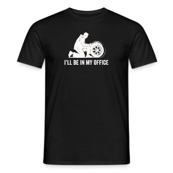 Tire Guy Mechanic Flat Tire Changer Repair Car - Men's T-Shirt - black - Front - AI Model Male 178 light (178cm)