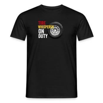 Tire Guy Mechanic Flat Tire Changer Repair Car - Men's T-Shirt - black - Front - AI Model Male 178 light (178cm)