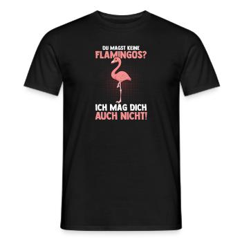 Du magst keine Flamingos - Männer T-Shirt - Schwarz - Vorne - AI Model Male 178 light (178cm)