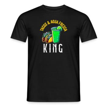 Tacos & Agua Fresca Fun Amateur de cuisine mexicaine Comida - T-shirt homme - noir - Devant - AI Model Male 178 light (178cm)