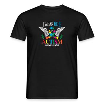 I'm wearing blue for the month of the - Men's T-Shirt - black - Front - AI Model Male 178 light (178cm)