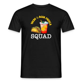 Tacos & Agua Fresca Fun Amateur de cuisine mexicaine Comida - T-shirt homme - noir - Devant - AI Model Male 178 light (178cm)