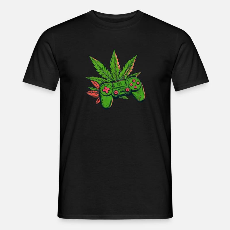 Cannabis Kontroller - Männer T-Shirt - Schwarz