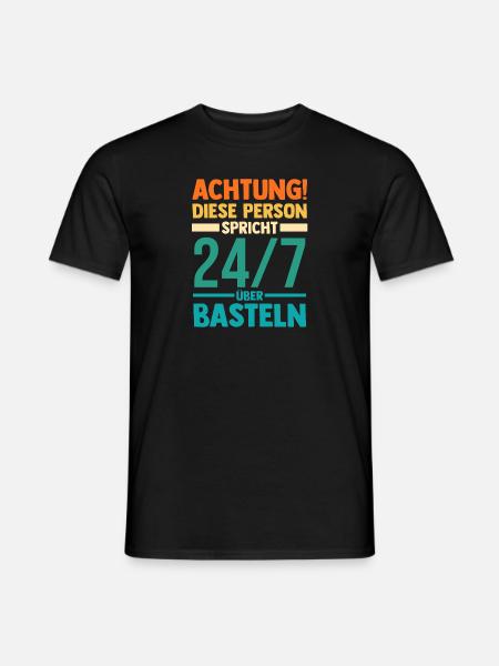Bastler Bastelunterricht Basteln - Männer T-Shirt - Schwarz