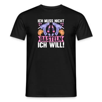 Bastler Basteln - Männer T-Shirt - Schwarz - Vorne - AI Model Male 178 light (178cm)