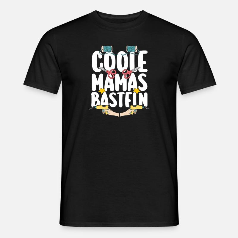 Mama Mutter Bastler Basteln - Männer T-Shirt - Schwarz