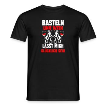 Wein Bastler Basteln - Männer T-Shirt - Schwarz - Vorne - AI Model Male 178 light (178cm)