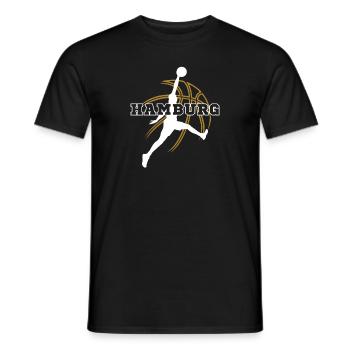 Hambourg, ma ville ! - T-shirt homme - noir - Devant - AI Model Male 178 light (178cm)