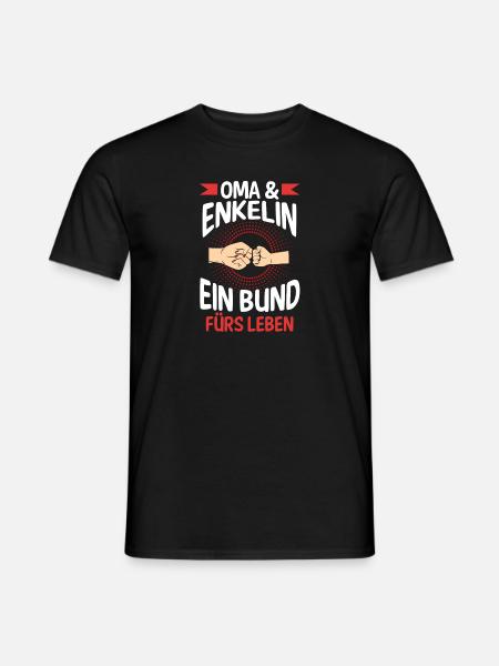 Oma Großmutter und Enkelin - Männer T-Shirt - Schwarz