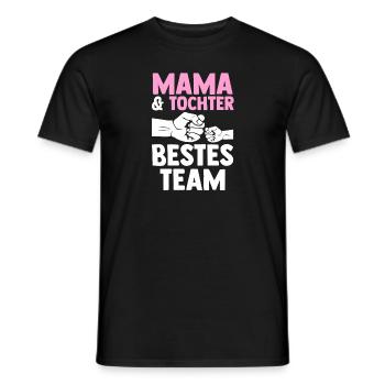 Mutter Muttertag Mama und Tochter - Männer T-Shirt - Schwarz - Vorne - AI Model Male 178 light (178cm)