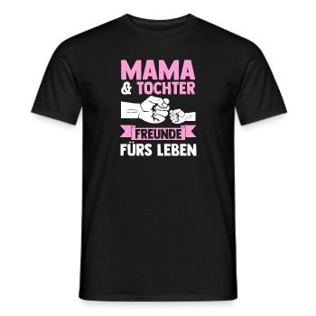 Mutter Muttertag Mama und Tochter - Männer T-Shirt - Schwarz - Vorne - AI Model Male 178 light (178cm)