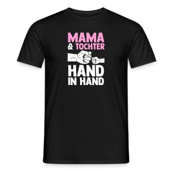 Mutter Muttertag Mama und Tochter - Männer T-Shirt - Schwarz - Vorne - AI Model Male 178 light (178cm)