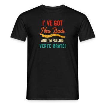 Back Post Surgery Recovery Men Women Discectomy - Men's T-Shirt - black - Front - AI Model Male 178 light (178cm)