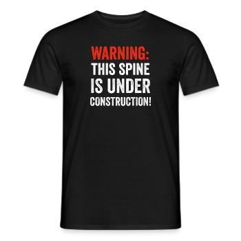 Back Post Surgery Recovery Men Women Discectomy - Men's T-Shirt - black - Front - AI Model Male 178 light (178cm)