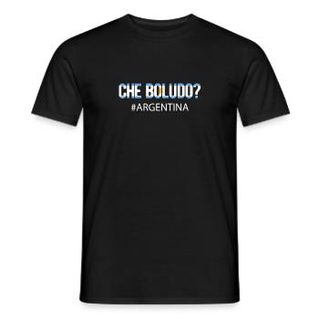 Argentinien Argentinische Flagge Männer Damen Camisa - Männer T-Shirt - Schwarz - Vorne - AI Model Male 178 light (178cm)