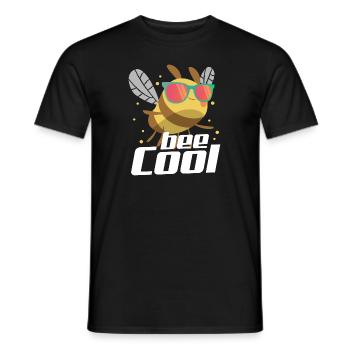 Abeille Cool Drôle Apiculteur Apiculteur Gestionnaire de ruche d’abeilles - T-shirt homme - noir - Devant - AI Model Male 178 light (178cm)