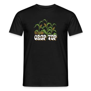 Majsbonde Dette er min Crop Top Duster Farmhouse - Mænd T-shirt - sort - Foran - AI Model Male 178 light (178cm)