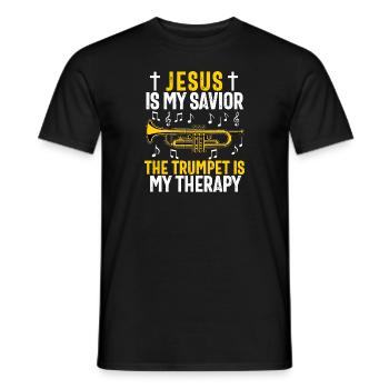 Christlicher Trompeter Musik Anbetungsspaß - Männer T-Shirt - Schwarz - Vorne - AI Model Male 178 light (178cm)