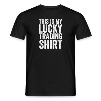 Lucky Trading Shirt - Männer T-Shirt - Schwarz - Vorne - AI Model Male 178 light (178cm)