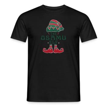 Der Osamu Elf Pyjama für lustige Weihnachtsfeiertage - Männer T-Shirt - Schwarz - Vorne - AI Model Male 178 light (178cm)