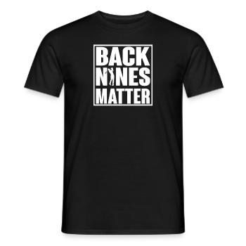 Drôle de golfeur de golf cadeau Back Nines Matter Golf - T-shirt homme - noir - Devant - AI Model Male 178 light (178cm)