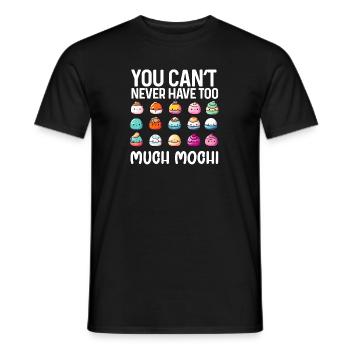 Mochi Japanischer Reiskuchen Süßigkeiten Snack Süßes Mochi - Männer T-Shirt - Schwarz - Vorne - AI Model Male 178 light (178cm)