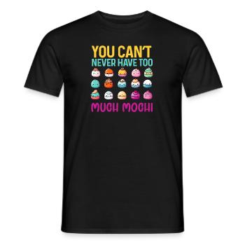Mochi Japanischer Reiskuchen Süßigkeiten Snack Süßes Mochi - Männer T-Shirt - Schwarz - Vorne - AI Model Male 178 light (178cm)
