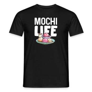 Mochi Japanischer Reiskuchen Süßigkeiten Snack Süßes Mochi - Männer T-Shirt - Schwarz - Vorne - AI Model Male 178 light (178cm)