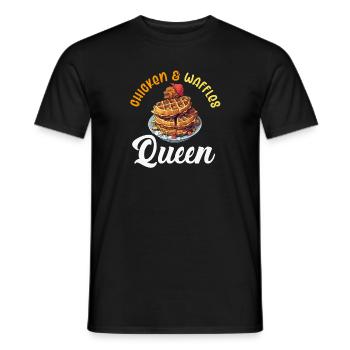 Chicken and Waffles Fried Chicken Wings Lover - Men's T-Shirt - black - Front - AI Model Male 178 light (178cm)