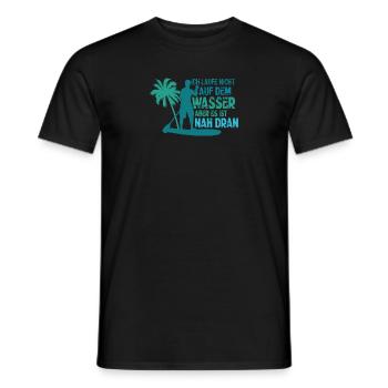 Stand up paddle Fahrer Lustiges Sup Board Fahrer - Männer T-Shirt - Schwarz - Vorne - AI Model Male 178 light (178cm)