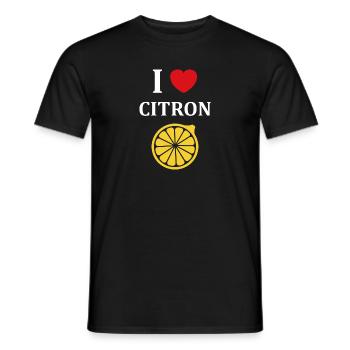 Humour petit citron - T-shirt homme - noir - Devant - AI Model Male 178 light (178cm)
