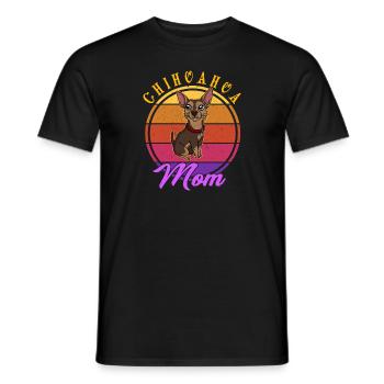 Meilleur Chihuahua Maman Chien Rétro - T-shirt homme - noir - Devant - AI Model Male 178 light (178cm)