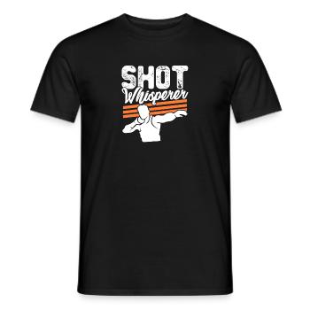 Shot Whisperer Heavy Ball Throwing Shot Put - Männer T-Shirt - Schwarz - Vorne - AI Model Male 178 light (178cm)