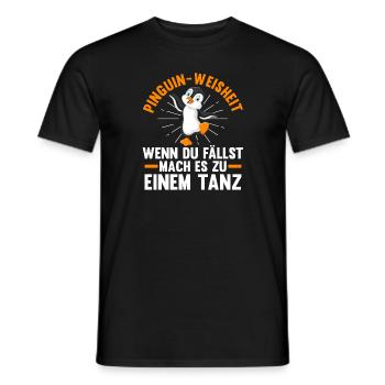 Süße Pinguin - Männer T-Shirt - Schwarz - Vorne - AI Model Male 178 light (178cm)