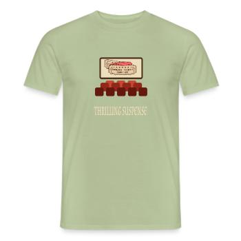Film Movie Lovers Retro Vintage Classic Cinema TV - Men's T-Shirt - sage - Front - AI Model Male 178 light (178cm)