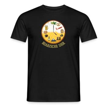 Boarisch Bayerisch Leberkas Leberkäse Weißwurst - Männer T-Shirt - Schwarz - Vorne - AI Model Male 178 light (178cm)