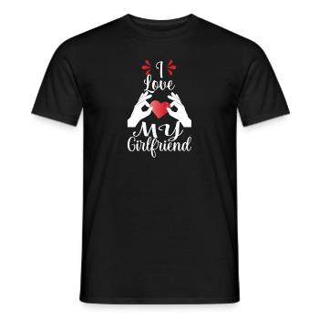 Valentine's Day Gift Romantic Couple in Love - Men's T-Shirt - black - Front - AI Model Male 178 light (178cm)