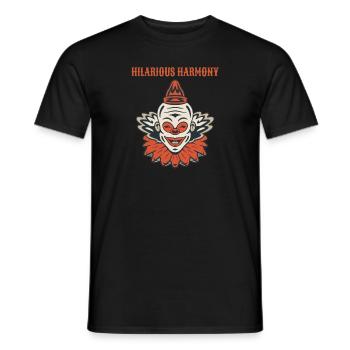 Circus Clown Funny Scary Creep Jester Spooky Joker - Männer T-Shirt - Schwarz - Vorne - AI Model Male 178 light (178cm)