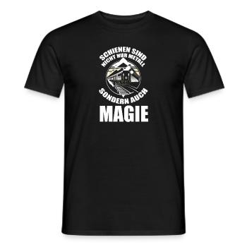 Model Railroad Model Train Train Railroad Railroad Railroad Railroad Model Train Model Train Model T - Men's T-Shirt - black - Front - AI Model Male 178 light (178cm)