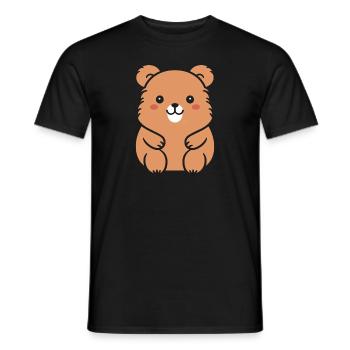 Petit animal mignon Quokka - T-shirt homme - noir - Devant - AI Model Male 178 light (178cm)