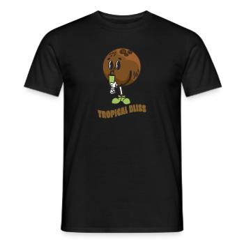 Coconut Lover Juice Beach Tropical Summer - Men's T-Shirt - black - Front - AI Model Male 178 light (178cm)